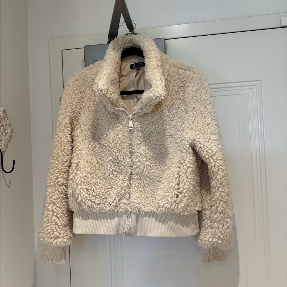 Zara Cream Teddy Jacket